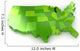 United States of America 3d map 