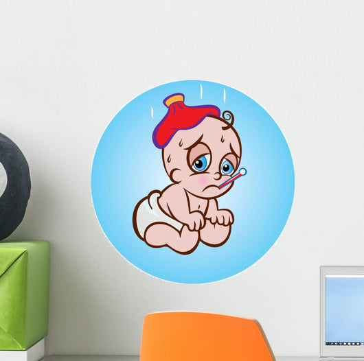 Sick Baby Wall Decal