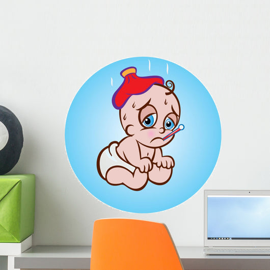Sick Baby Wall Decal