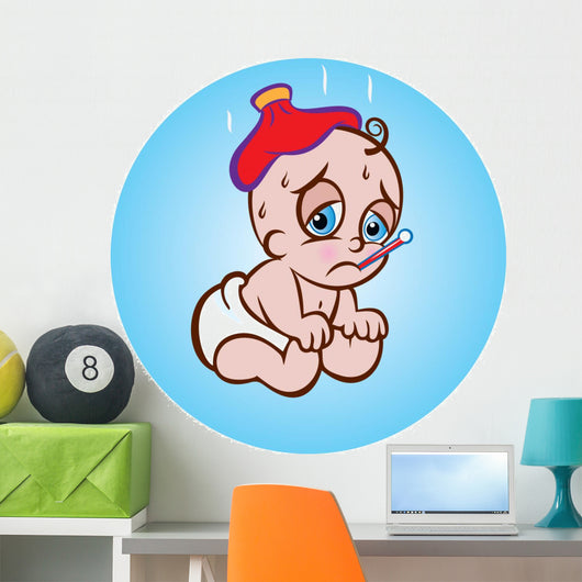 Sick Baby Wall Decal