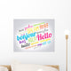 bonjour hello Wall Decal