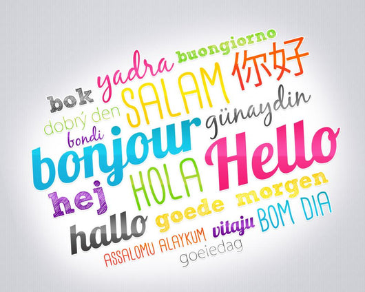 bonjour hello Wall Decal