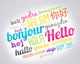 bonjour hello Wall Decal