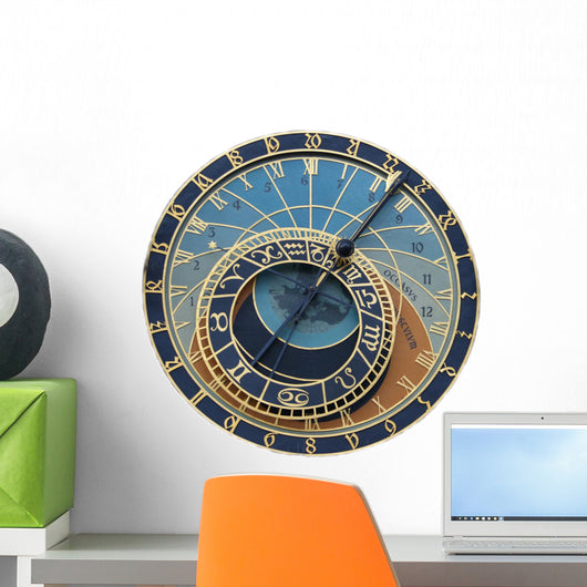 A astronomical clock in Prague, Czech republic Wall Decal