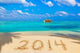 Numbers 2014 on beach 