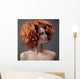 Fashion Portrait. Beautiful Woman. Curly Hair. 