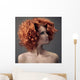 Fashion Portrait. Beautiful Woman. Curly Hair. 