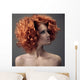 Fashion Portrait. Beautiful Woman. Curly Hair. 