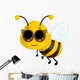 Cute Cartoon Bee Wall Decal