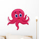Octopus cartoon Wall Decal