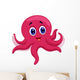 Octopus cartoon Wall Decal