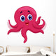 Octopus cartoon Wall Decal