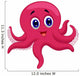 Octopus cartoon Wall Decal