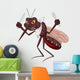 Mosquito cartoon ready for eat Wall Decal