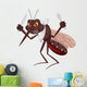 Mosquito cartoon ready for eat Wall Decal