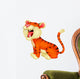 Tiger cartoon roaring Wall Decal