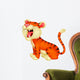 Tiger cartoon roaring Wall Decal