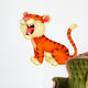 Tiger cartoon roaring Wall Decal