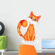 Cat Cartoon Chartacter Wall Decal