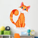 Cat Cartoon Chartacter Wall Decal