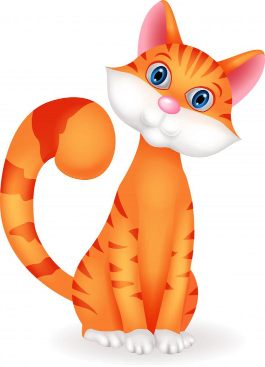 Cat Cartoon Chartacter Wall Decal
