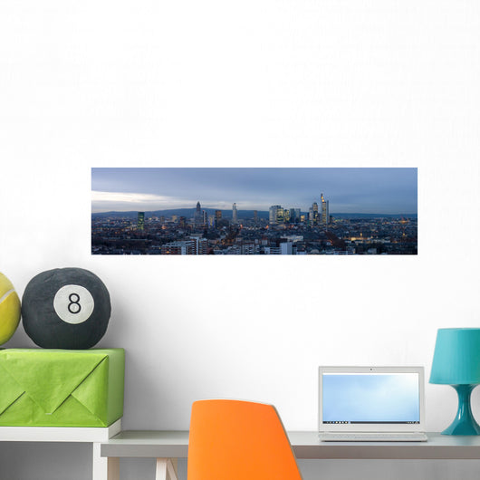 Extreme HiRes Panorama of Frankfurt. Crop where desired. Wall Mural
