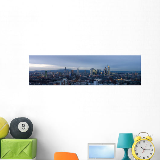 Extreme HiRes Panorama of Frankfurt. Crop where desired. Wall Mural