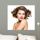 Beauty Young Woman Portrait Isolated over White Background 