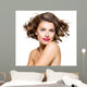 Beauty Young Woman Portrait Isolated over White Background 