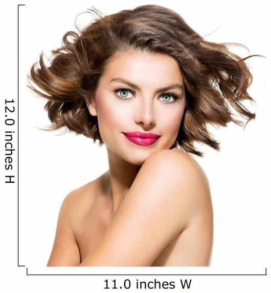 Beauty Young Woman Portrait Isolated over White Background 