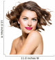 Beauty Young Woman Portrait Isolated over White Background 