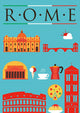 Rome Symbols Design Poster Wall Mural