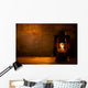Oil Lamp on Wood 