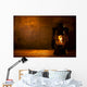 Oil Lamp on Wood 