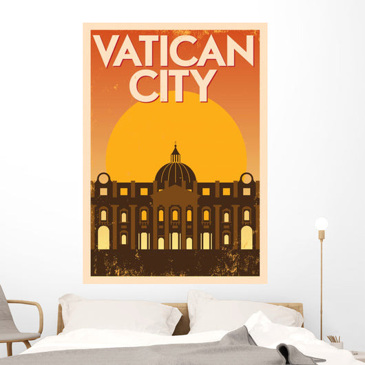 Vintage Vatican City Poster 