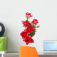 Red rose flower bouquet isolated on white background cutout Wall Decal