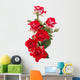 Red rose flower bouquet isolated on white background cutout Wall Decal
