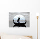 Viking Ship Silhouette Wall Mural