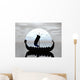 Viking Ship Silhouette Wall Mural