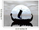 Viking Ship Silhouette Wall Mural