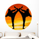 Two Martial Arts Fighter Wall Decal