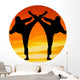 Two Martial Arts Fighter Wall Decal