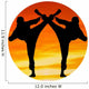 Two Martial Arts Fighter Wall Decal