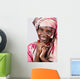 African American girl portrait, in traditional african clothing Wall Mural