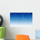 Falling snow over night blue winter sky background Wall Mural