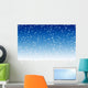 Falling snow over night blue winter sky background Wall Mural