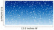 Falling snow over night blue winter sky background Wall Mural