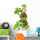 Happy Family of Turtle Cartoon Wall Decal