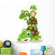 Happy Family of Turtle Cartoon Wall Decal