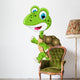 cute turtle cartoon walking Wall Decal
